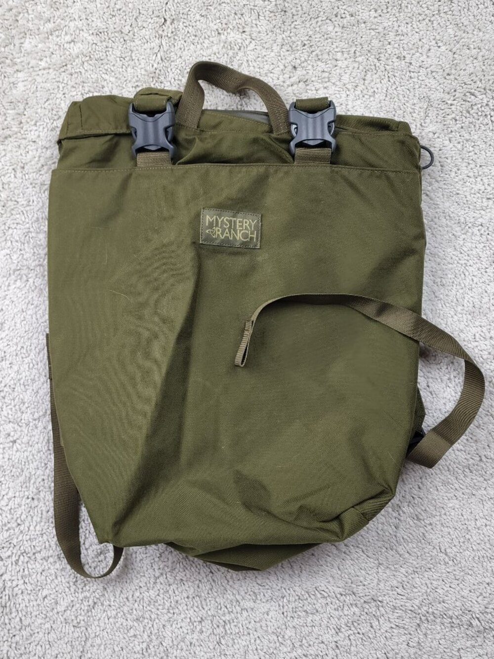 Mystery Ranch Booty Bag Backpack Green Tote USA Made Rucksack Outdoor Backpack